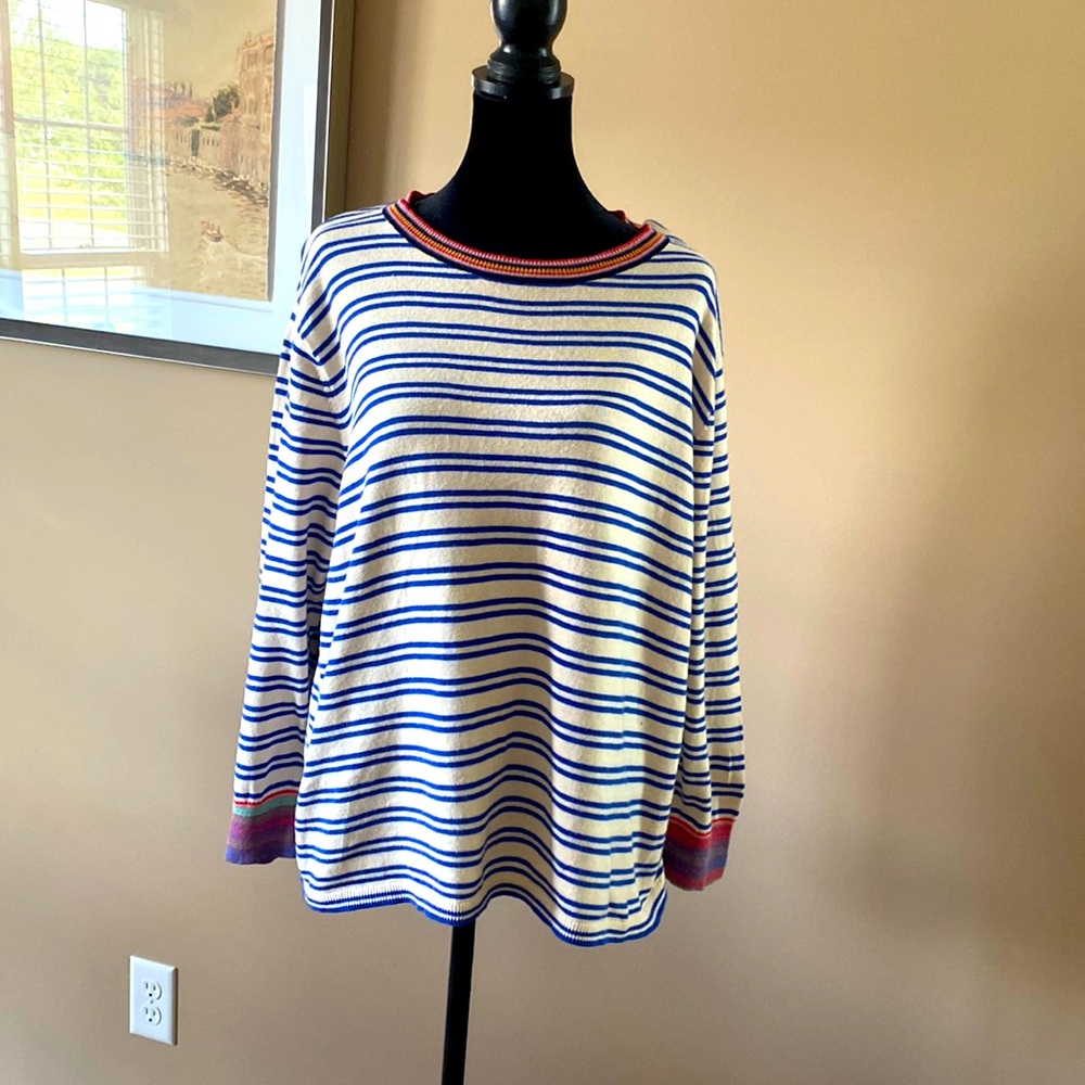 Cabi Large Cadet cotton pullover
